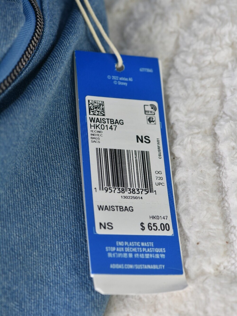 Adidas Originals x Disney Denim Fanny Waist Bag | MSRP: $65 - Picture 6 of 8